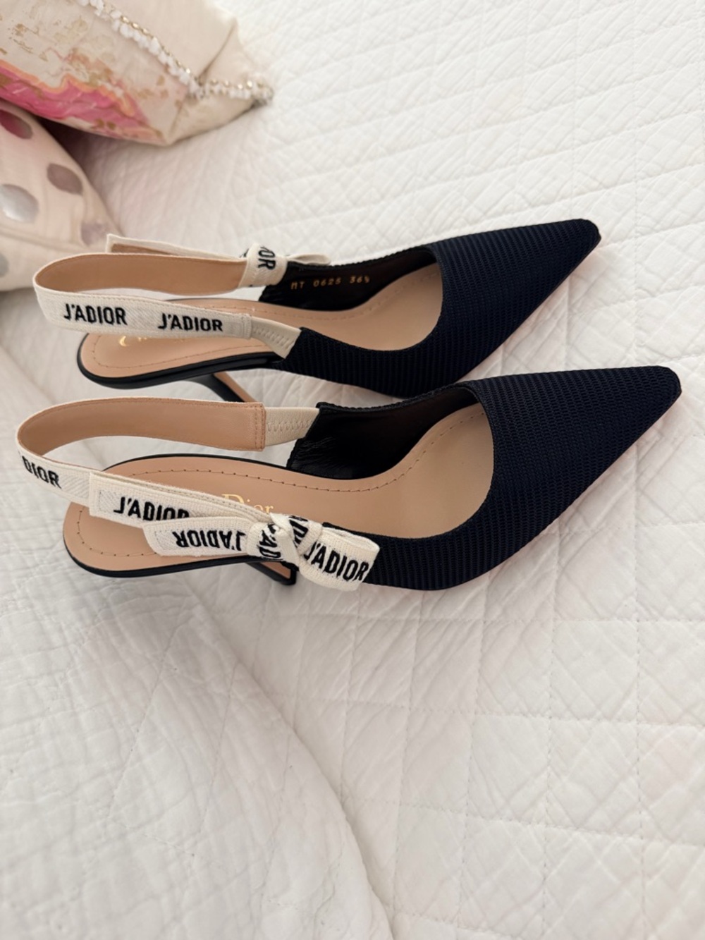 Dior Black J’Adior Slingback Pumps/Heels 10 cm heel, 36.5, BNIB - Picture 3 of 13